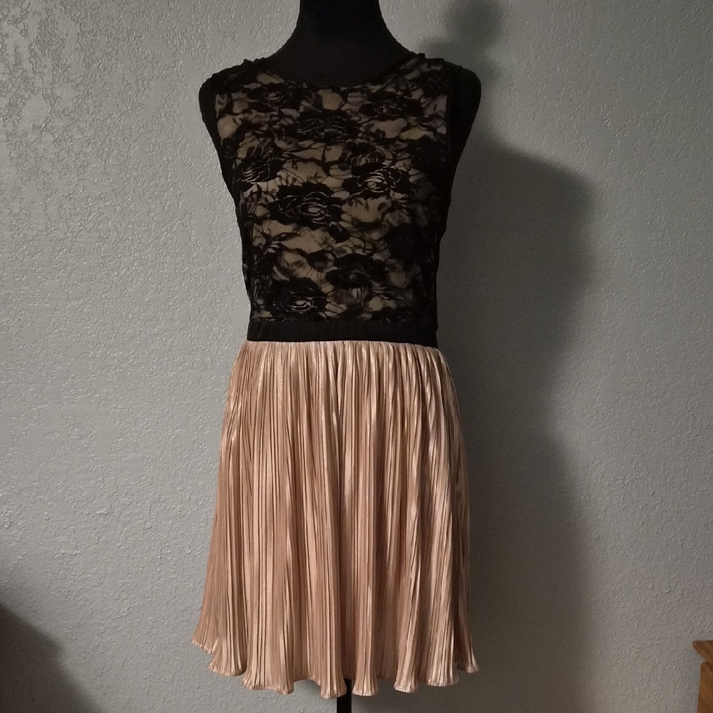 Roberta Bridal Black and Gold Dress